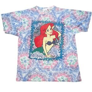 Vintage Disney's The Little Mermaid Ariel 90s single stitch graphic t-shirt Lrg